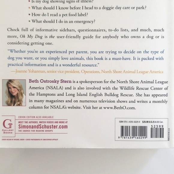 ⭐️ 3/$18 ⭐️ Beth Ostrosky Stern "Oh My Dog" Train Nurture Feed Care Guide Book - Picture 3 of 6